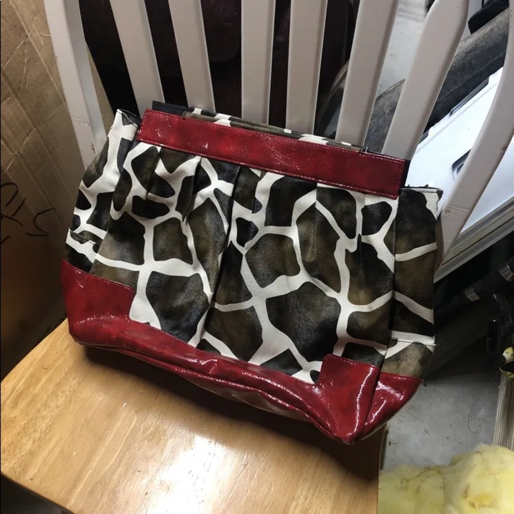 Miche shell for larger bag!  Brown, white and red.  Authentic Miche - Picture 3 of 5